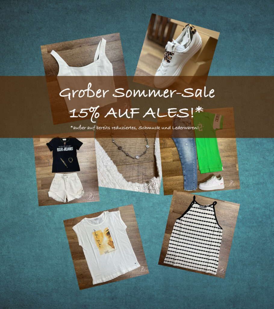 Sommersale 15% Rabatt